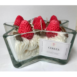 Fresas con crema y chocolate