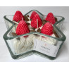 Fresas con crema y chocolate